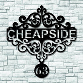 Custom Metal Address Sign, Personalized Metal House Number Sign, Metal Address Wall Decor, Address Plaque Outdoor Metal Sign For Yard Decor Laser Cut Metal Signs Custom Gift Ideas